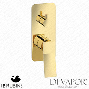IB Rubinetti EWA312II Wave Exposed Parts for Manual Wall Mixer with Three Ways Diverter Spare Parts