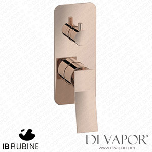 IB Rubinetti EWA312RS Wave Exposed Parts for Manual Wall Mixer with Three Ways Diverter Spare Parts