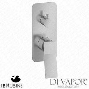 IB Rubinetti EWA312SS Wave Exposed Parts for Manual Wall Mixer with Three Ways Diverter Spare Parts