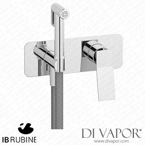 IB Rubinetti EWA706CC Wave Exposed Parts for Bidet Spray Complete with Mixer Spare Parts