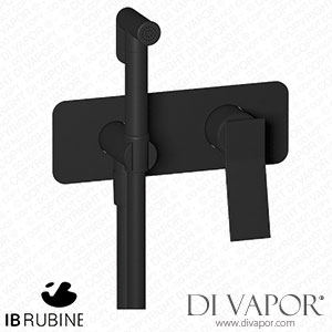 IB Rubinetti EWA706NP Wave Exposed Parts for Bidet Spray Complete with Mixer Spare Parts