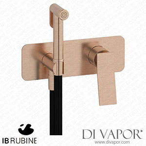 IB Rubinetti EWA706SR Wave Exposed Parts for Bidet Spray Complete with Mixer Spare Parts