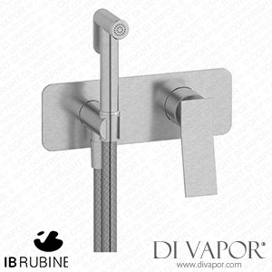 IB Rubinetti EWA706SS Wave Exposed Parts for Bidet Spray Complete with Mixer Spare Parts
