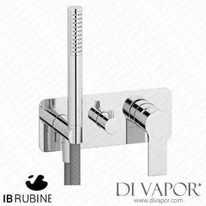 IB Rubinetti EWN313CC Why Not? Exposed Parts for Manual Wall Mixer with Two Ways Diverter and Shower Kit Spare Parts