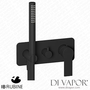 IB Rubinetti EWN313NP Why Not? Exposed Parts for Manual Wall Mixer with Two Ways Diverter and Shower Kit Spare Parts
