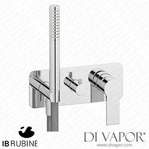 IB Rubinetti EWN314CC Why Not? Exposed Parts for Manual Wall Mixer with Three Ways Diverter and Shower Kit Spare Parts