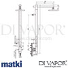 Matki EX100 Elixir Shower Column Dimensions