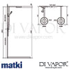 Matki EX28 Elixir Blade 2 Way Shower Mixer and Deluge Dimensions