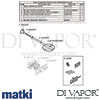 Matki EX2825 Elixir Blade Mixer Slide Rail Hand Shower Non-Integreated Deluge Dimension