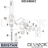 Bristan EXD 2HBSM C Mixer Spare Tech Diagram
