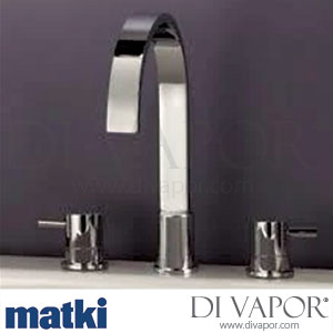 Matki EXD5 Elixir Three Hole Basin Filler with 185mm Swan Swivel Spout Spare Parts