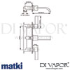 Matki EXW20 Elixir Blade Wall Mounted Basin Filler Tap Dimensions