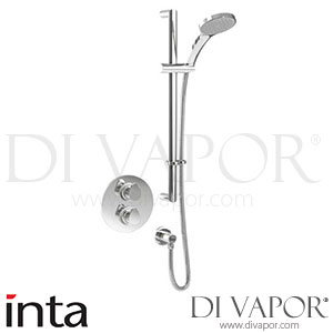 Inta EZ40014CP Enzo Thermostatic Concealed Shower Valve with Sliding Kit and Handset Spare Parts