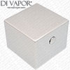 Square Chrome Flow Control Handle for Shower Valve - EZ96V Compatible Spare