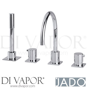 Jado F1263AA Geometry A6 Dual Control 4 Hole Bath Shower Mixer Spare Parts