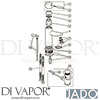 Jado F1269AA Mixer Spare Tech Diagram