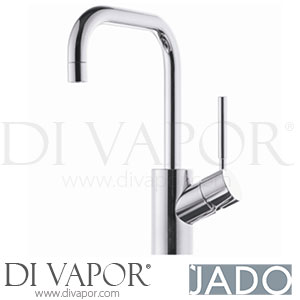 Jado F1293AA Geometry A5 Single Lever One Taphole Basin Mixer with Pop-Up Waste Spare Parts