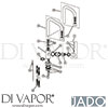 Jado F1295AA Mixer Spare Tech Diagram