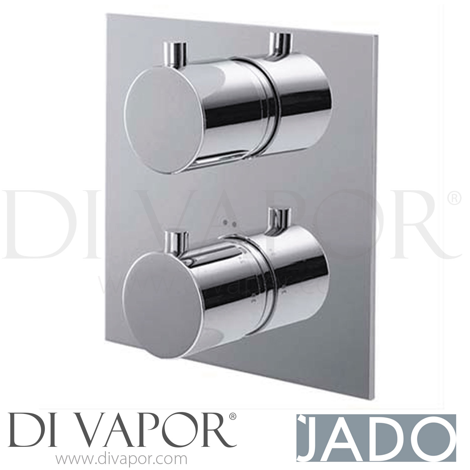 Jado F1361AA Geometry A6 Dual Control Built In Thermostatic Shower
