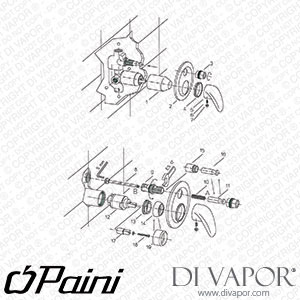 Paini F1CR690 F1 Built-In Shower Mixer Spare Parts