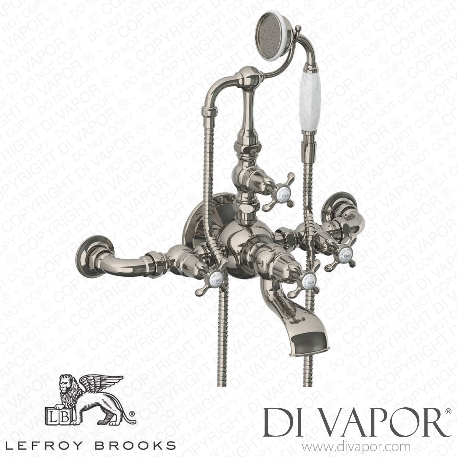 Lefroy Brooks La Chapelle Wall Mounted Bath Shower Mixer (Fh 1146