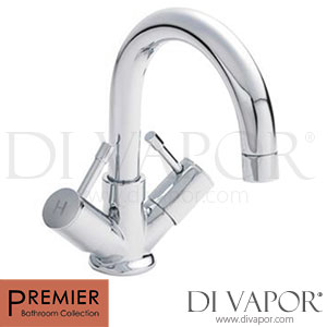 Ultra / Premier FJ317 Series 2 Economy Mono Basin Mixer Swivel Spout & Push Button Waste Spare Parts
