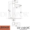 Premier FJ319 Mixer Swivel Spout Diagram