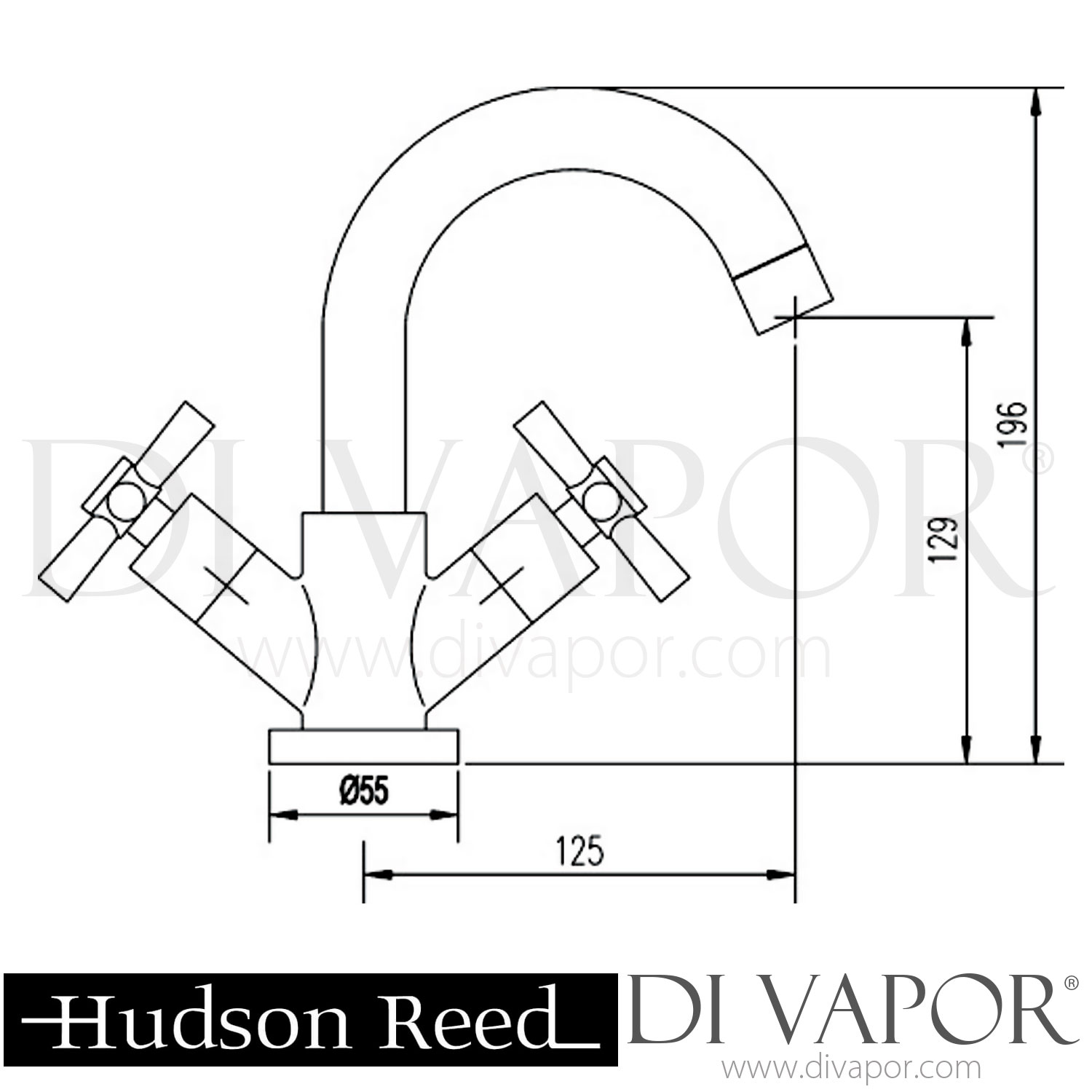 Ultra Series 1 Mono Basin Mixer with Swivel Spout (Chrome) FJ365