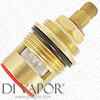 1/4 Turn 3/4 Inch Ceramic Disc Cartridge for Taps and Shower Valves (Anti-Clockwise Turn for Hot Side)