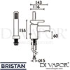 Bristan FLT 2HBSM C Mixer Spare Diagram