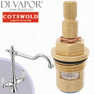 Franke Cotswold Kitchen Tap - 03/2021 - Cold Cartridge with Collar (Stainless Steel) Compatible Spare - FR-1016