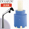 Franke Icon Swivel Spout - 03/2021 - Single Lever Kitchen Tap Cartridge Compatible Spare - FR-1050