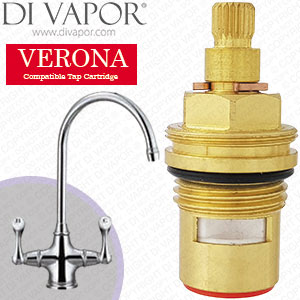 Franke 115.0184.702 Verona Silk Steel Tap Hot Compatible Cartridge - FR-1402