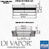 34mm Conversion Adapter Bush for Franke 1/2 Inch Tap Cartridges