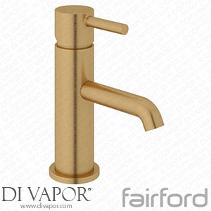 Fairford 14101047 Element 5 Brushed Brass Basin Mixer with Push Button Waste Spare Parts