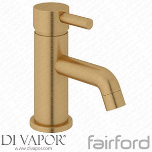 Fairford 14101082 Element 5 Brushed Brass Mini Basin Mixer with Push Button Waste Spare Parts