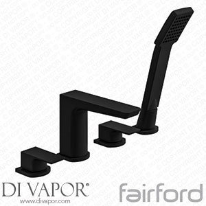 Fairford 14104052 Una Matt Black 4 Hole Bath Shower Mixer Spare Parts