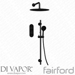 Fairford 14121041 Element 5 Black Round Concealed Shower Kit Spare Parts