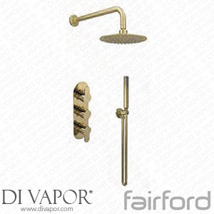 Fairford 14121046 Element 5 Rounded Concealed Shower Valve with Kit Spare Parts