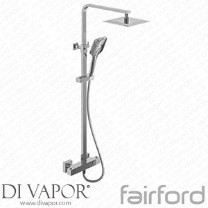 Fairford 14121061 Una Pro Exposed Square Shower Kit Chrome Spare Parts