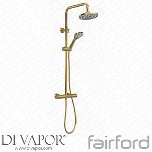 Fairford 14121068 Element 5 Pro Round Head Shower Valve with Rail Kit Spare Parts