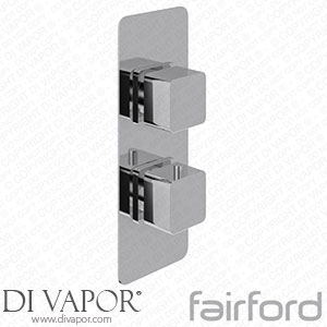 Fairford 14122101 Una Chrome Square Concealed Twin Shower Valve with Diverter Spare Parts