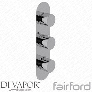 Fairford 14122107 Element Chrome Round Concealed Triple Shower Valve Spare Parts