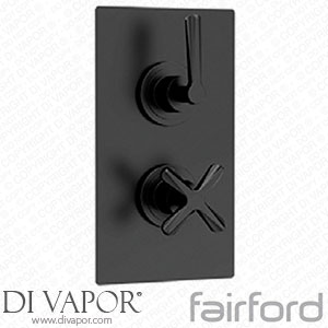 Fairford 14122126 Verso Matt Black Twin Valve 1 Outlet Shower Spare Parts