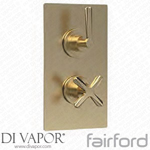 Fairford 14122130 Verso Brushed Brass Twin Valve 1 Outlet Shower Spare Parts