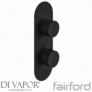 Fairford 14122155 Element Matt Black Round Concealed Twin Shower Valve Spare Parts
