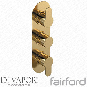 Fairford 14122732 Element 10 Brushed Brass Round Concealed Triple Shower Valve Spare Parts