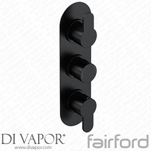Fairford 14122742 Element 10 Matt Black Round Concealed Triple Shower Valve Spare Parts
