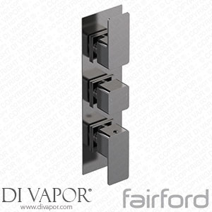 Fairford 14122773 Una Grace Brushed Square Concealed Triple Shower Valve Spare Parts