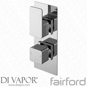 Fairford 14122780 Una Grace Chrome Square Concealed Twin Shower Valve Spare Parts